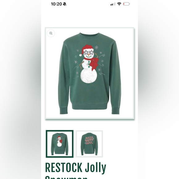 Living Fully Jolly Snowman in size medium Restock version - Picture 1 of 4